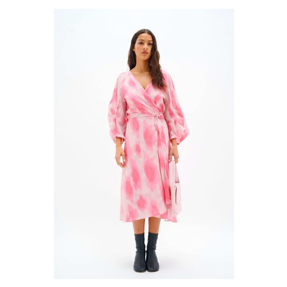 Pink & White Wrap Dress, Inwear